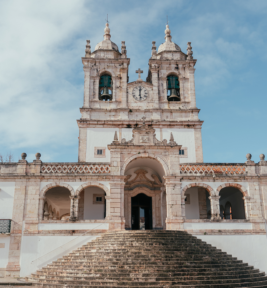 Historic church with twin bell towers